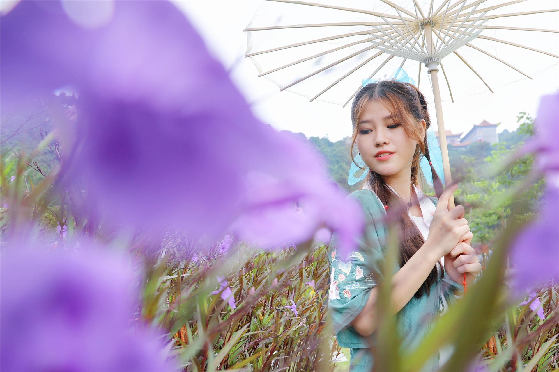 罗衣飘飘，轻舞霓裳，穿上汉服打卡东莞观音山