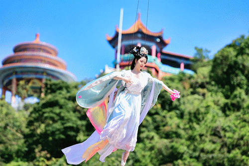 满山尽带虎年红,观音山上春节氛围浓,带您欢乐过大年