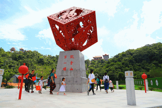 满山尽带虎年红,观音山上春节氛围浓,带您欢乐过大年
