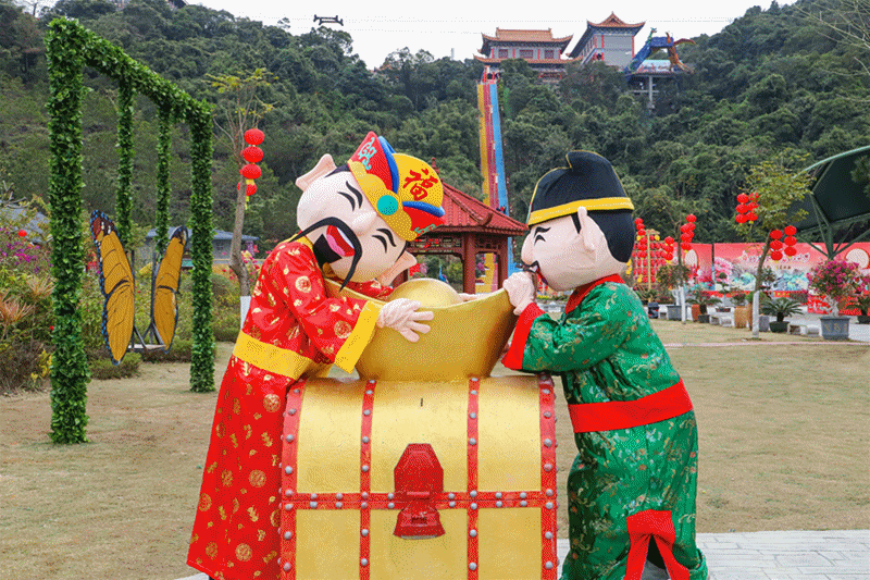 游园许愿赏美景、网红打卡拍美照,观音山五一假期嗨不停