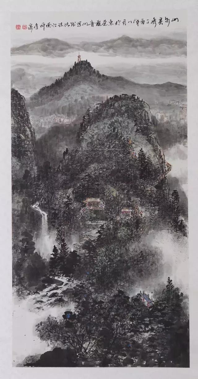 实拍，诗意般的山水写生画，美！