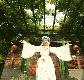 东莞观音山现巨型蝴蝶，引众游客围观