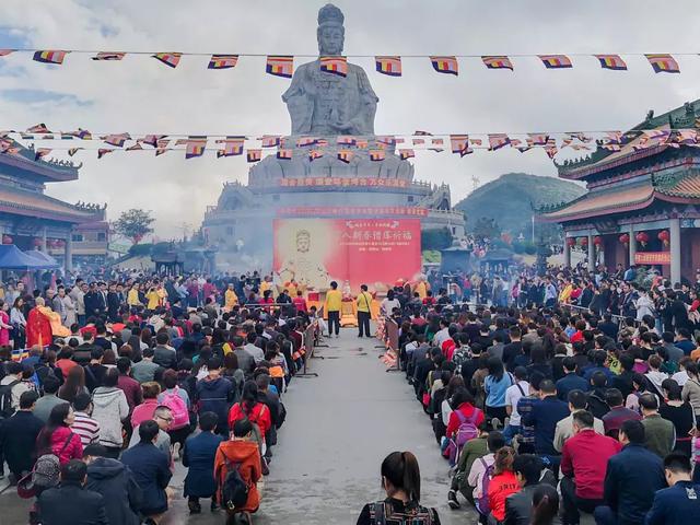 正月十五观音开库，东莞观音山热闹非凡