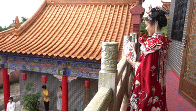 东莞观音山汉服CP秀，惊现一场传统汉服婚礼，美哭了